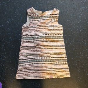 Girls dress with back zip and pockets